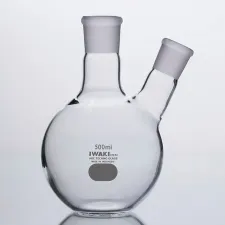 Boiling flask flat bottom with 2 TS joints - Laboratory glass flasks for analysis - 1112132108