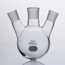 Boiling flask round bottom with 3 TS joints - Laboratory glass flasks for analysis - 1112132106