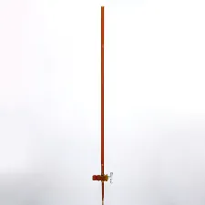 Burette with glass stopcock amber class A - Glass burette for precise titration - 1112110101 - Image 1