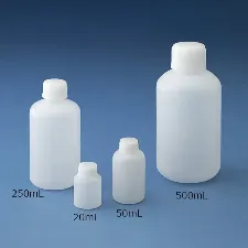 HDPE narrow-mouth round bottle - Plastic bottles and vials - 1122221104 - Image 1