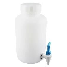 HDPE round tank with easy cock (wide-mouth) - Plastic tanks, drums and gallons - 1122223118