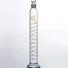 Measuring cylinder with glass stopper class A - Glass cylinder for volume measurement - 1112133101