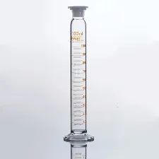 Measuring cylinder with plastic stopper class A - Glass cylinder for volume measurement - 1112133102 - Image 1