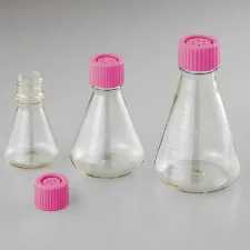 Sterile dispo erlenmeyer flask, vent filter cap - Plastic Erlenmeyer flasks - 1132230101 - Image 1