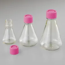 Sterile disposable erlenmeyer flask, normal cap - Plastic Erlenmeyer flasks - 1132230102 - Image 1