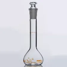 Volumetric flask wide neck with glass stopper clas - Volumetric flasks for liquid measurement - 1112131105