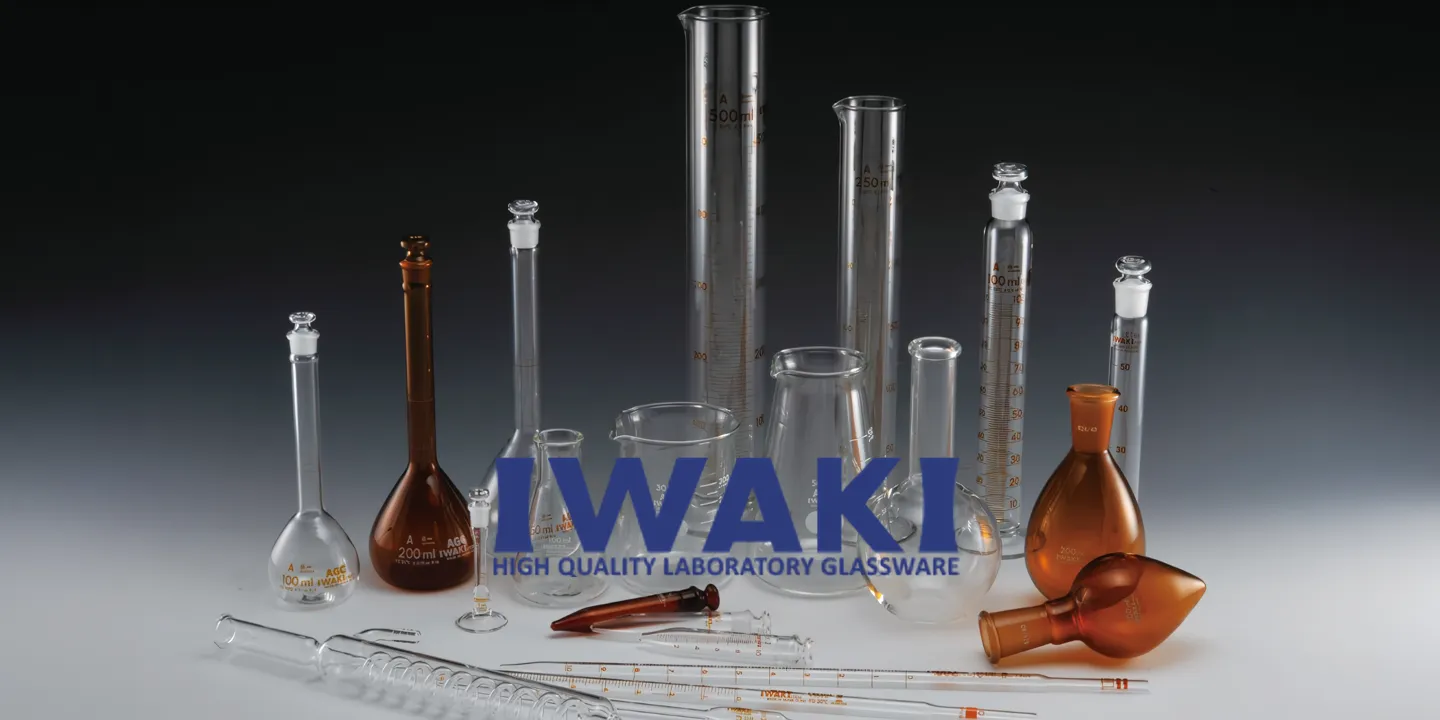แก้ว IWAKI - บีกเกอร์และขวดแก้วใส ทนร้อน ใช้งานในห้องแล็บ