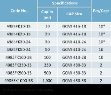 スクリューキャップ付き三角フラスコ 30mL 4985FK30-24 - 低膨張ホウケイ酸ガラス - 1112130103121 -  画像 2