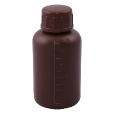 HDPE amber bottle (narrow-mouth) 100mL 1031-01 - Plastic bottles and vials - 1122221115102