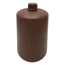 HDPE amber bottle (narrow-mouth) 10L 1031-08 - Narrow-neck amber HDPE bottle - 1122221115192 - Image 1