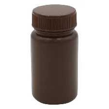 HDPE amber bottle (wide-mouth) 100mL 1032-01 - Plastic bottles and vials - 1122221116101