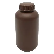 HDPE amber bottle (wide-mouth) 1L 1032-04 - Wide-neck amber HDPE bottle - 1122221116162 - Image 1