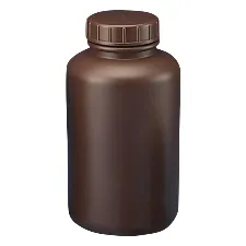HDPE amber bottle (wide-mouth) 5L 1032-07 - Wide-neck amber HDPE bottle - 1122221116192 - Image 1