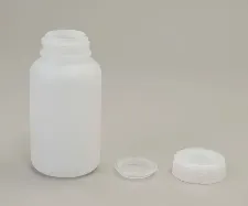 HDPE wide-mouth bottle with inner plug 250mL 1-46 - HDPE wide-mouth bottle - 3012221108131 - Image 2