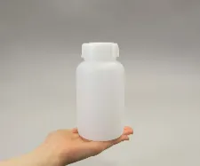 HDPE wide-mouth bottle with inner plug 500mL 1-46 - HDPE wide-mouth bottle - 3012221108141 - Image 4