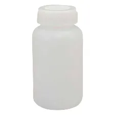 HDPE wide-mouth bottle with inner plug 500mL 1-46 - Plastic bottles and vials - 3012221108141