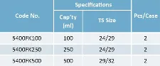 Iodine flask with glass stopper 500ml 5400FK500 - Low-expansion glass - 1112132110121 - Image 2