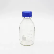 メジューム瓶（透明） 500mL 500LBC - ホウケイ酸ガラス製ボトル - 1102121100121 -  画像 1