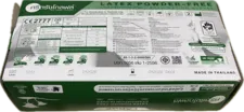 Latex medical gloves powder free green box LF-L - Powder-free latex gloves - 6004612100121 - Image 2