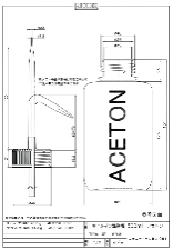 Name-in washing bottle Acetone 3251-02 - Labeled wash bottle - 1122222101111 - Image 2
