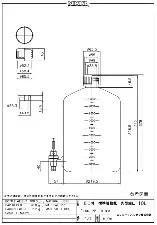 Narrow-neck HDPE round tank easy cock 10L 1033-02 - HDPE tank with easy-use cock - 1122223117111 - Image 2