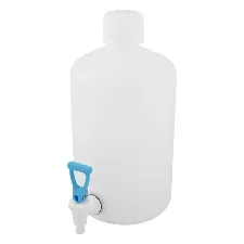 Narrow-neck HDPE round tank easy cock 5L 1033-01 - Plastic tanks, drums and gallons - 1122223117102