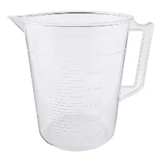 PMP beaker with handle 3L 3006-08 - Plastic beakers and cups - 1122220102162