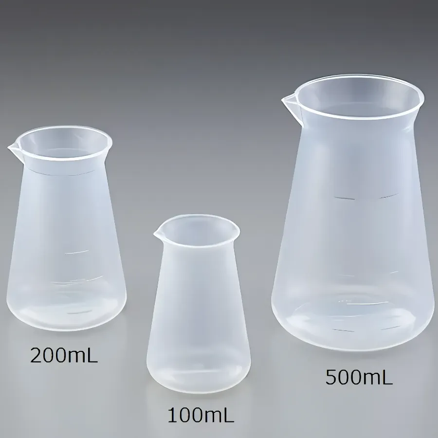 PMP conical beaker 200mL 3027-03 - Drip-free & heat resistant - 1122220109111 - Image 1