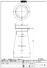 PMP conical beaker 200mL 3027-03 - Drip-free, sold by case - 1122220109112 - Image 2