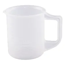 PP beaker with handle 100mL 3007-06 - Chemical resistant, one-piece - 1122220100101 - Image 1