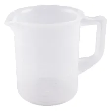 PP beaker with handle 200mL 3007-05 - Chemical resistant, one-piece - 1122220100112 - Image 1