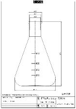 PP erlenmeyer flask 500mL 3033-02 - PP conical flask - 1122230101101 - Image 2