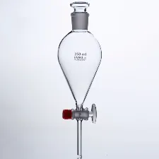 Separating funnel with glass stopcock 1L 6401FS10 - Glass funnel for fluid transfer - 1112138100141