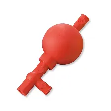 Silicone pipettor 50mL red C43950015RE 2-833-03 - 3-valve silicone pipetter - 3012616101101 - Image 1